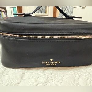 Kate Spade Black makeup train case